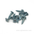 Blue white zinc tapping screw